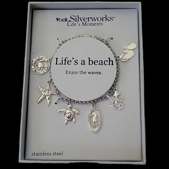Silverworks Jewelry - NWT Silverworks Charm Bracelet